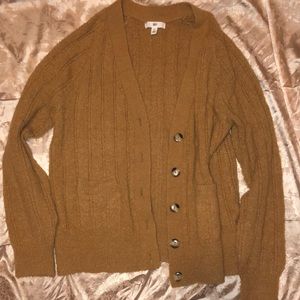 BP. BROWN BUTTON-UP CARDIGAN
